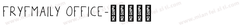 FRYFmaily office字体转换